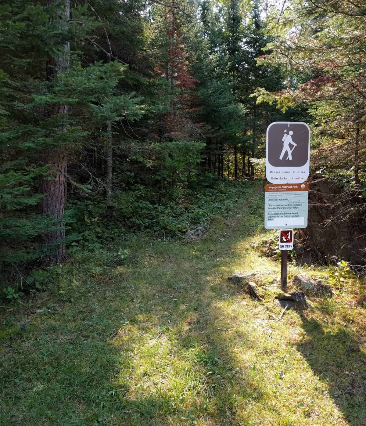 Brown Lake Backcountry Hiking Trail