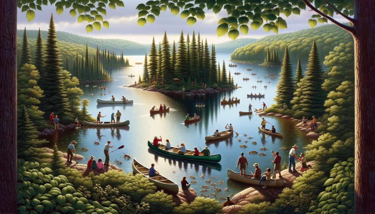 AI Generative image of Voyageurs National Park