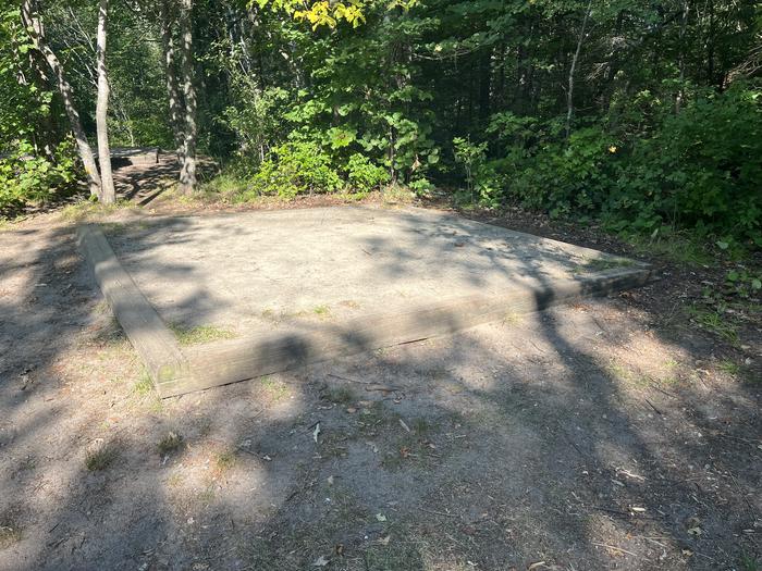 K1 Tent pad #2 at campsite with an additional tent in the background.