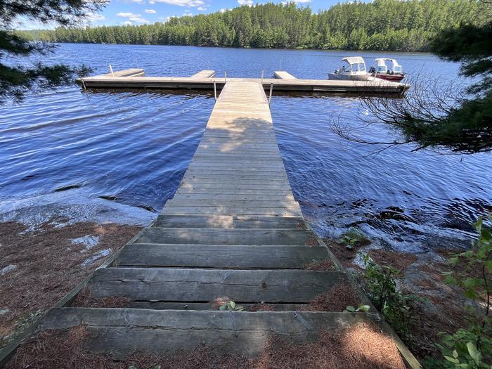 S12-C Mukooda Campground main dock on Sand Point Lake