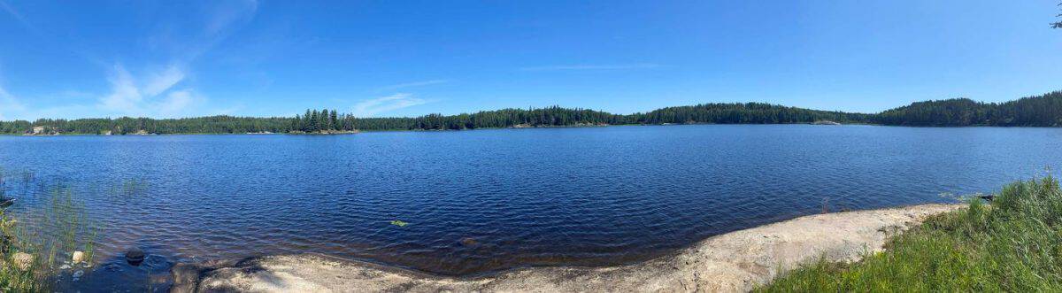 B13 Panoramic view from Peary Lake backcountry campsite