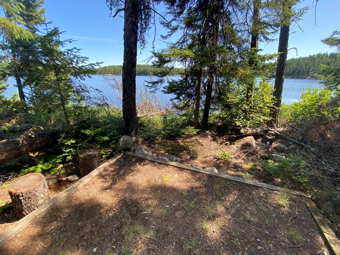 B13 View from Peary Lake campsite tent pad