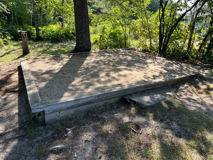 K29 Tent pad #1 at campsite