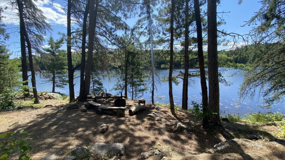 B17 War Club campsite core area with view