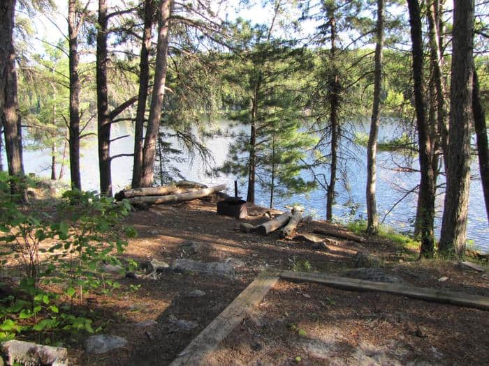 B17 War Club Lake backcountry campsite